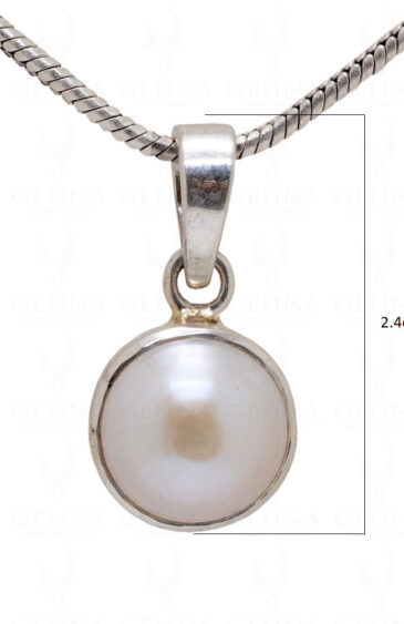 Pearl Round Shape 925 Silver Pendant SP02-1015