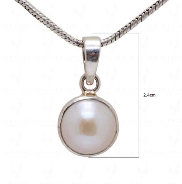 Pearl Round Shape 925 Silver Pendant SP02-1015
