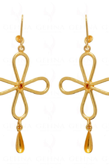 925 Sterling Solid Silver Jewelry Cross Dangle Earrings For Women SE06-1016