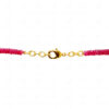 Necklace Of Natural Ruby Gemstone Beads With 925 Sterling Silver Pendant SN-1016