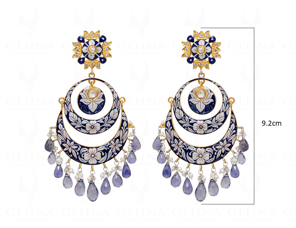 E161 KASI Sterling Silver Mesh Chandelier Earrings – Indiri Collection