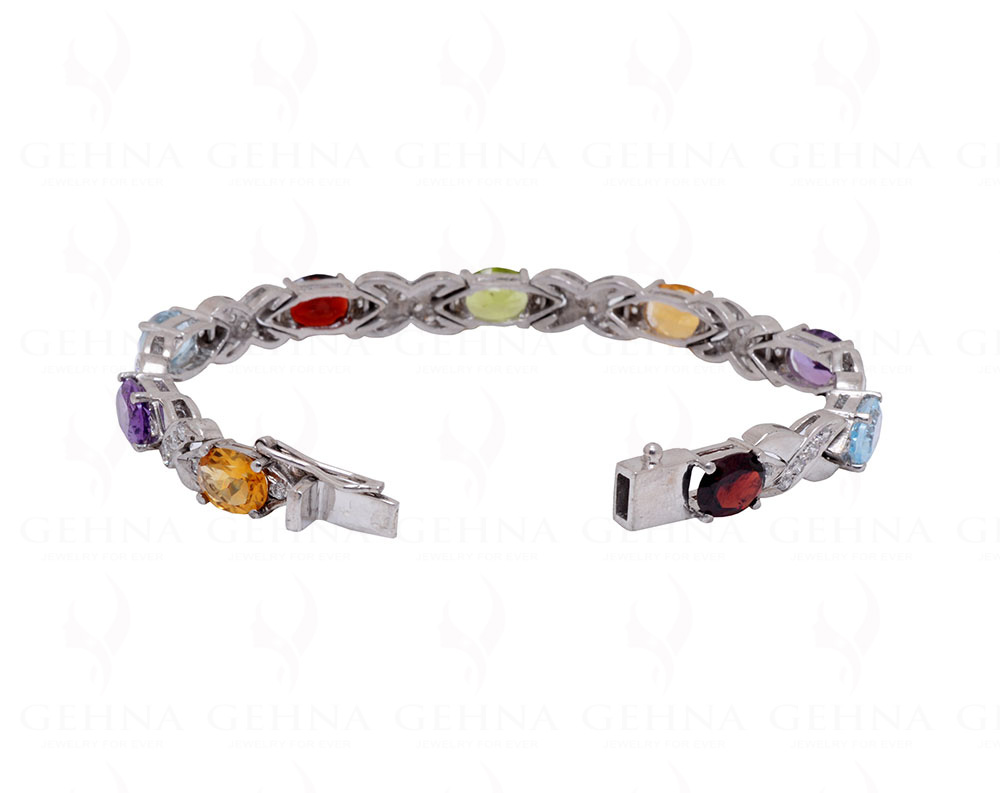 Green Peridot Stone Bracelet In Silver at Rs 1190/piece in Jaipur | ID:  2849510154173