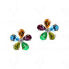 Citrine, Blue Topaz, Peridot, T-Savorite Gemstone Necklace In 925 Silver SN-1022