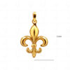 French Bourbon Lily Shaped 925 Sterling Silver Pendant & Earring Set SP04-1022