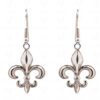 French Bourbon Lily Shaped 925 Sterling Silver Pendant & Earring Set SP04-1023
