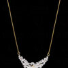 White Topaz Gemstone Studded Peacock Shape Pendant Set In 925 Silver SN-1023