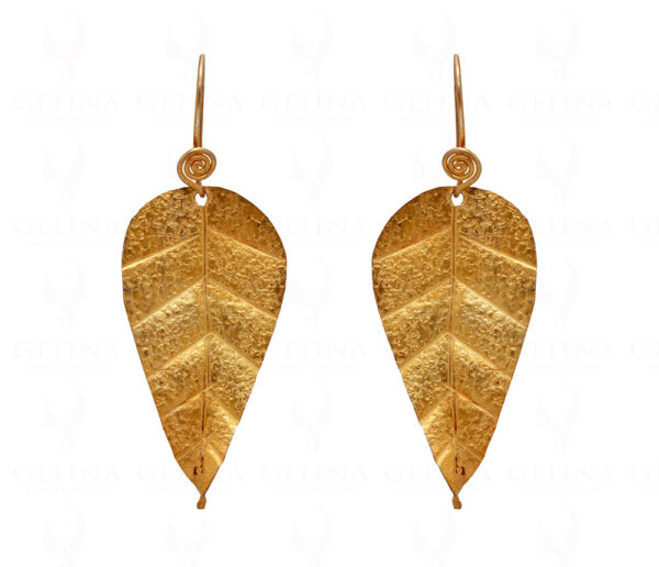 Leaf Shaped 925 Sterling Solid Silver Earrings SE06-1024