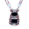 Spinel, Tourmaline & Topaz Gemstone Studded Necklace Set In 925 Silver SN-1024