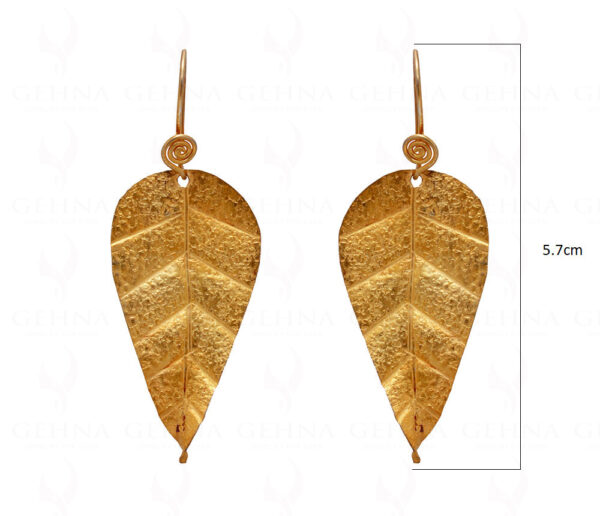 Leaf Shaped 925 Sterling Solid Silver Earrings SE06-1024