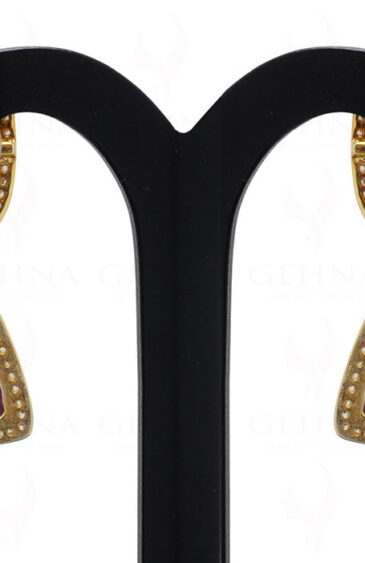 Sapphire & Ruby Gemstone Studded 925 Solid Silver Earrings Se011025