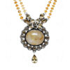 Garnet & Citrine Gemstone Necklace Set In .925 Sterling Silver SN-1025