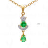 T-Savorite & Topaz Gemstone 925 Sterling Silver Pendant & Earring Set SP04-1026