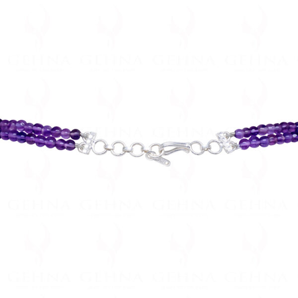 Amethyst & Aquamarine Gemstone Necklace Set In 925 Sterling Silver SN-1026