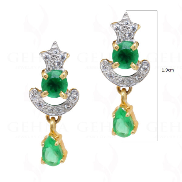 T-Savorite & Topaz Gemstone 925 Sterling Silver Pendant & Earring Set SP04-1026