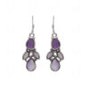 Amethyst & Aquamarine Gemstone Necklace Set In 925 Sterling Silver SN-1026