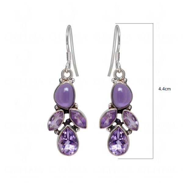 Amethyst & Aquamarine Gemstone Necklace Set In 925 Sterling Silver SN-1026