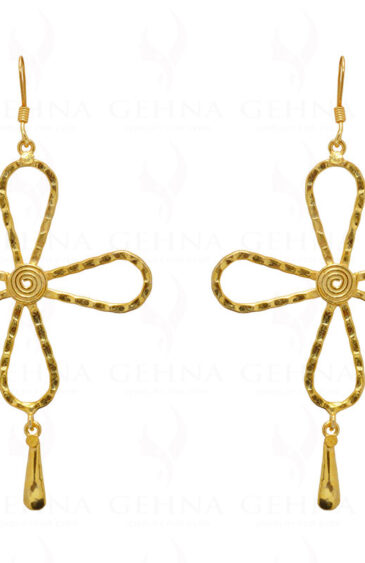 925 Sterling Solid Silver Jewelry Cross Dangle Earrings For Women SE06-1027