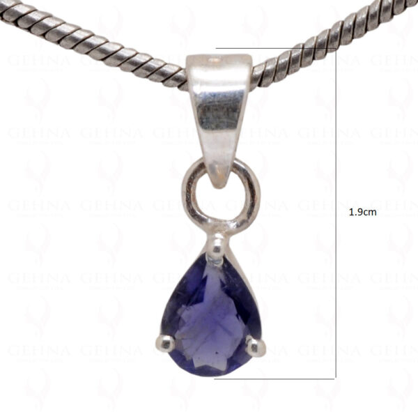 Iolite Pear Shape Gemstone 925 Silver Pendant SP02-1028