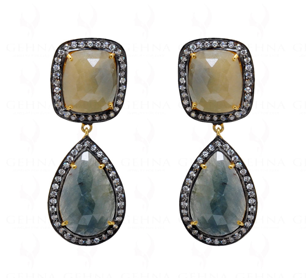 Natural Blue Sapphire Earrings (Unheated) (GE110) – All About Jade