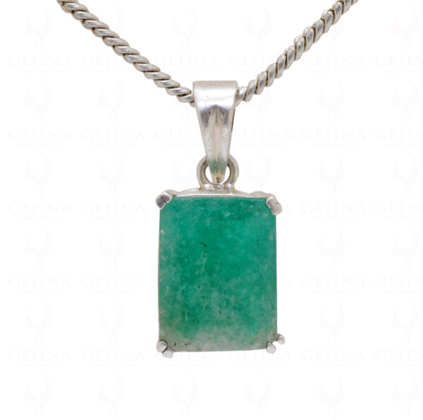 Heated Emerald Gemstone 925 Silver Pendant SP02-1031