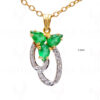 T-Savorite & Topaz Gemstone 925 Sterling Silver Pendant & Earring Set SP04-1032