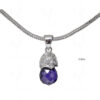Amethyst & Topaz Gemstone 925 Sterling Silver Pendant Set SP04-1033