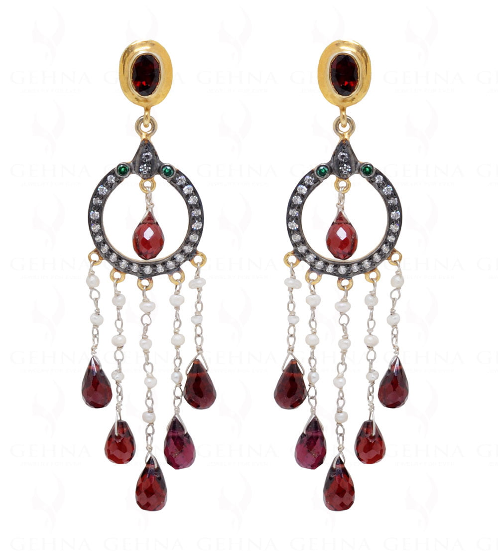 Sterling Silver 2.60ct Garnet Oval Earrings – Shiels Jewellers