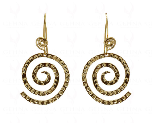 Spiral Shaped 925 Sterling Solid Silver Earrings  SE06-1034