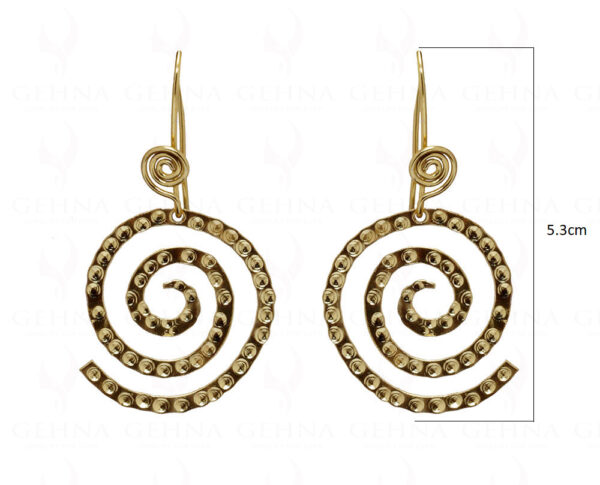 Spiral Shaped 925 Sterling Solid Silver Earrings  SE06-1034