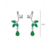 Emerald & Topaz Gemstone Studded 925 Sterling Silver Pendant Set SP04-1035