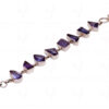 Mystic Quartz Gemstone Studded 925 Sterling Solid Silver Bracelet Sb1036