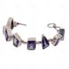 Mystic Quartz Gemstone Studded 925 Sterling Solid Silver Bracelet Sb1036