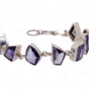 Mystic Quartz Gemstone Studded 925 Sterling Solid Silver Bracelet Sb1036