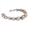 Natural Sea Water Pearl Studded 925 Sterling Solid Silver Bracelet Sb1037