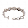 Natural Sea Water Pearl Studded 925 Sterling Solid Silver Bracelet Sb1037