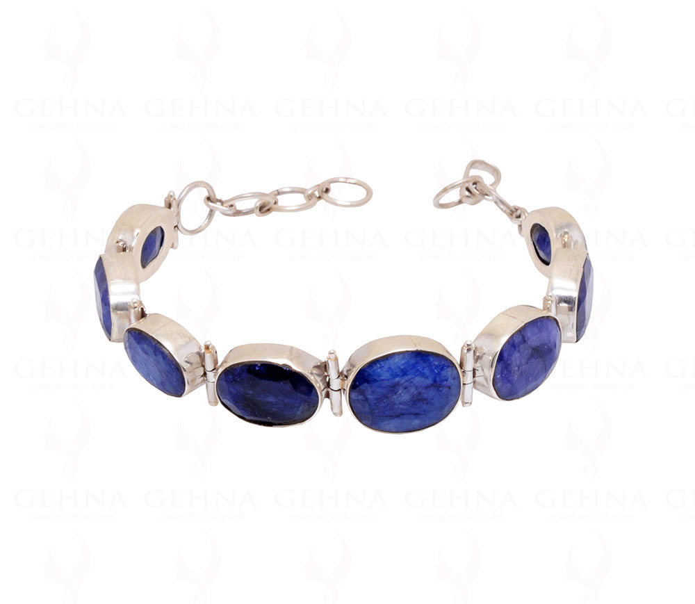 Sterling Silver Celtic Knot Blue Sapphire Bracelet - Sapphire Bracelet