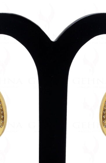 White Topaz & Smoky Quartz Gemstone Studded 925 Solid Silver Earrings Se011038