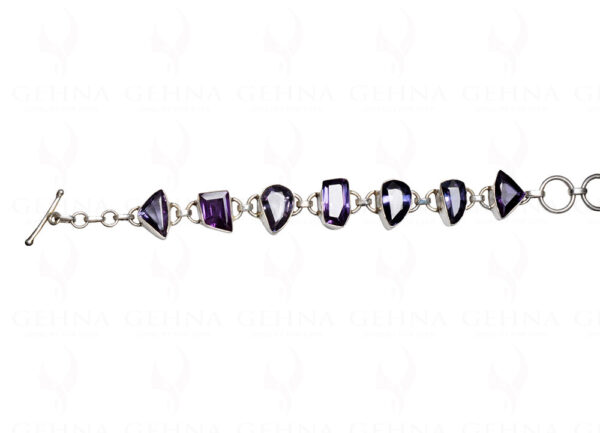Mystic Quartz Gemstone Studded 925 Sterling Solid Silver Bracelet Sb1042