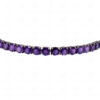 Amethyst Gemstone Studded 925 Sterling Solid Silver Bracelet Sb1044
