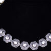 Sapphire Polkies Studded Victorian Style Necklace In .925 Silver SN-1044