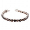 Smoky Quartz Gemstone Studded 925 Sterling Solid Silver Bracelet Sb1050
