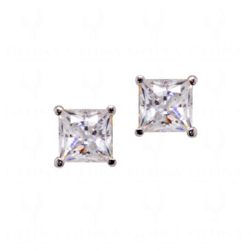 Vvs1 Moissanite Gemstone Studded 925 Sterling Silver Earrings Se011052