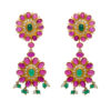 Pearl, Ruby, Emerald & Topaz Gemstone Necklace & Earring Set .925 Silver SN-1053