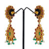 Pearl, Ruby, Emerald & Topaz Gemstone Necklace & Earring Set .925 Silver SN-1053