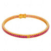 Ruby Gemstone Studded 925 Sterling Solid Silver Bracelet Sb1054