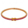 Ruby Gemstone Studded 925 Sterling Solid Silver Bracelet Sb1054