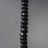 Black Spinel & White Sapphire Gemstone Necklace In .925 Silver SN-1054