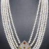 Pearl, & Multi-Gemstone Necklace In .925 Silver SN-1055