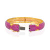 Ruby Gemstone Studded 925 Sterling Solid Silver Bracelet Sb1056