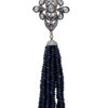 Blue & White Sapphire Gemstone Studded Necklace In .925 Silver SN-1058